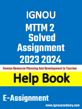 IGNOU MTTM 2 Solved Assignment 2023 2024